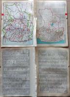 D26011307〇大日本分県地図  福島県 福島  観光地図 公共機関要覧 地名総覧  昭和４３年〇和本古書古文書