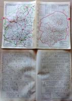 D26011309〇大日本分県地図  栃木県 宇都宮   観光地図 公共機関要覧 地名総覧  昭和４３年〇和本古書古文書