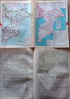 D26011313〇大日本分県地図  千葉県千葉  観光地図 公共機関要覧 地名総覧  昭和４３年〇和本古書古文書