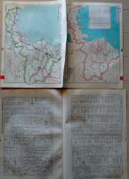 D26011323〇大日本分県地図  福井県 福井  観光地図 公共機関要覧 地名総覧  昭和４３年〇和本古書古文書