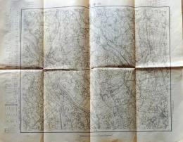 D26012101〇古地図  五万分一地形図 水海道 昭和３７年〇和本古 書古文書