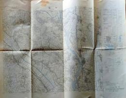 D26012107〇古地図  二万五千分一地形図 石下 昭和４５年〇和本古 書古文書