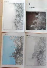 D26010Ⅰ06〇古地図比較 九州  大牟田 明治大正昭和地図３枚＋写真 地形図集成 東京法令 １９７８年〇和本古書古文書
