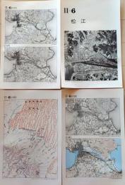 D26010Ⅱ06〇古地図比較 中国四国地方  松江 明治大正昭和地図３枚＋写真 地形図集成 東京法令 １９７８年〇和本古書古文書