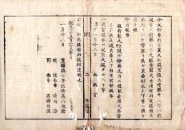 N26012114○明治布告布達○大礼服及通常礼服を定め 衣冠を祭服となし直垂狩衣上下等を廃す 上下一般礼服のイラスト図２丁○明治５年(壬申) 太政官布告 置賜県○和本古書古文書
