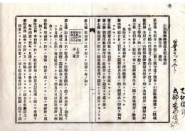 N26012130○明治布告布達○山形県飽海郡（あくみぐん）蚕糸組合規約 全7丁69カ条 山形県飽海一郡区内同業者の盟約を以て組合を設置す○明治19年○和本古書古文書
