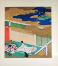 D26011034〇印刷 絵賛 源氏物語  若菜上 絵 土佐光起 美術家名鑑五十周年記念出版 昭和年代〇和本古書古文書