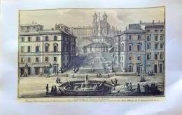 D26012504〇印刷 銅版画 スペイン広場 イタリア ヨーロッパ 昭和年代 ２００２年〇和本古書古文書