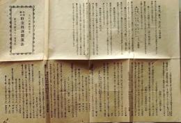 D26012802〇一枚刷り 料理献立 野菜料理製菓法  昭和年代〇和本古書古文書