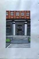 D260131B04〇彩色木版画 忙散亭図会 皇居周辺 警視庁  高尾亮一著画刻〇和本古書古文書