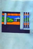 D260131B10〇彩色木版画 忙散亭図会 皇居周辺 戦没者墓苑  高尾亮一著画刻〇和本古書古文書