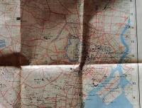 D26020601〇CITY MAP CENTRAL TOKYO（GHQ東京占領地図） A～Zアベニュー,1st～30thストリート 日本が占領下の貴重な地図です １９５２年改正版〇和本古書古文書