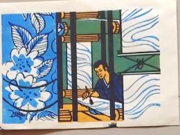 D26020408〇彩色木版画 捺染 染め物  昭和年代〇和本古書古文書