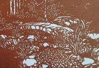 D26020049〇伊勢型紙 手彫り 日本の庭園 アート 伝統和紙工芸 貼り絵 切り絵 昭和レトロ インテリア〇和本古書古文書