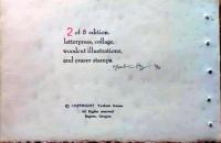 D26021301〇彩色木版画 touch yoshimi kuzuu　oregon　版画家 昭和年代〇和本古書古文書