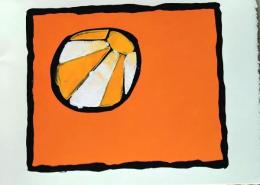 D26021321〇彩色木版画  CAT's EYE 目の治療 yoshimi kuzuu　oregon　版画家 昭和年代〇和本古書古文書