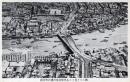 N26021117〇戦前絵葉書○復興の大東京（航空写真）永代橋及深川黒江町付近　東京 古写真○和本古書古文書
