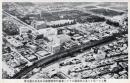 N26021124〇戦前絵葉書○復興の大東京（航空写真）丸之内帝国ホテル三菱銀行市政会館及日比谷公園全景　東京 古写真○和本古書古文書
