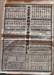 D26010115〇大正５年度 錦襖子大会成績一覧表〇和本古書古文書