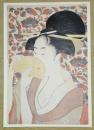 E26021611〇印刷 喜多川歌麿 「櫛を持つ女」　読売新聞社〇和本古書古文書	
