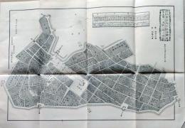 D26021013〇銅版画古地図    復刻版 第三大區三・四小區 番町一圓、飯田町 富士見町ノ部 東京大小區分繪圖 明治七・八年版〇和本古書古文書