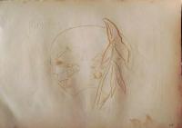 D26021548〇中村不折画集 第二  碓氷川 其１６ 臼井村 妙義山 碓氷川漫画 昭和年代〇和本古書古文書