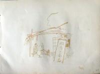 D26021549〇中村不折画集 第二  碓氷川 其１７ 横川駅 妙義山 碓氷川漫画 昭和年代〇和本古書古文書