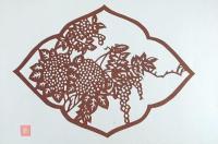 D26020277〇伊勢型紙 手彫り 草木花 アート 伝統和紙工芸 貼り絵 切り絵 昭和レトロ インテリア〇和本古書古文書