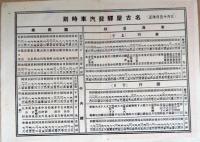 D26022915〇電燈５０年記念 電気展覧会 広小路電気普及館 名古屋駅発汽車時刻表 戦前昭和年代〇和本古書古文書