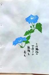 D260131D30〇彩色木版画　 忙散亭図会 折節の便り 朝顔 高尾亮一著画刻〇和本古書古文書