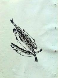 D260131E20〇彩色木版画　 忙散亭図会 佐渡風流  すけとう鱈 高尾亮一著画刻 昭和５３年〇和本古書古文書