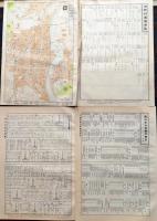 D26030232〇分県地図  岡山県 岡山市街図 都道府県 公共機関要覧 地名総覧  昭和３２年〇和本古書古文書