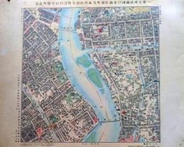 D26030505〇復刻明治東京彩色地図    日本橋区浜町及本所区相生町深川区常磐町  明治16年・参謀本部「五千分一東京図測量原図」昭和59年発行〇和本古書古文書