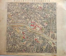 D26030514〇復刻明治東京彩色地図  神田区駿河台及本郷区湯島近傍   明治16年・参謀本部「五千分一東京図測量原図」昭和59年発行〇和本古書古文書