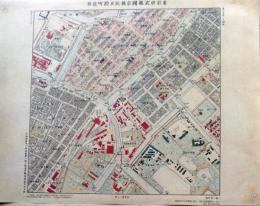 D26030521〇復刻明治東京彩色地図   京橋区木挽町近傍  明治16年・参謀本部「五千分一東京図測量原図」昭和59年発行〇和本古書古文書