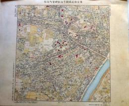 D26030526〇復刻明治東京彩色地図   牛込区神楽町近傍  明治16年・参謀本部「五千分一東京図測量原図」昭和59年発行〇和本古書古文書