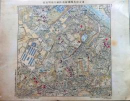 D26030533〇復刻明治東京彩色地図  麻布区市兵衛町近傍   明治16年・参謀本部「五千分一東京図測量原図」昭和59年発行〇和本古書古文書