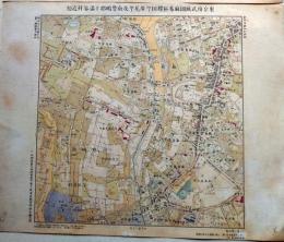 D26030536〇復刻明治東京彩色地図   麻布区桜田町広尾町及南豐島郡下渋谷村近傍  明治16年・参謀本部「五千分一東京図測量原図」昭和59年発行〇和本古書古文書