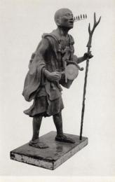 N26032151○絵葉書○京都 六波羅蜜寺　空也上人光勝像 運慶の四男康勝の作 鎌倉時代 重要文化財　古写真 昭和20年代○和本古書古文書