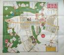 D26030065〇復刻版 青山渋谷絵図 安政４年 港区の一部 江戸切絵図 尾張屋版 人文社 日本地図選集社 昭和年代〇和本古書古文書