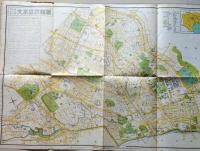 D26032903〇古地図 文京区 東京都区分詳細図 日地出版 昭和３２年 〇和本古書古文書