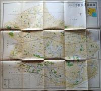 D26032906〇古地図 杉並区 東京都区分詳細図 日地出版 昭和３２年 〇和本古書古文書