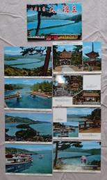 N26040106○絵葉書 セット 京都府 日本三景 天の橋立 ８枚セット　昭和年代○和本古書古文書
