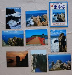 N26040110○絵葉書 セット 福井県 日本海の奇勝 東尋坊 ８枚セット　昭和年代○和本古書古文書
