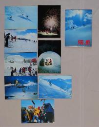 N26040111○絵葉書 セット 新潟県守門村(現 魚沼市) 須原スキー場　８枚セット　昭和年代○和本古書古文書