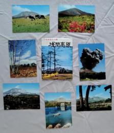 N26040120○絵葉書 セット 長野県 上信越国立公園 浅間高原 浅間山 カラー７枚組　昭和年代○和本古書古文書
