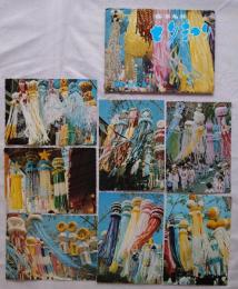 N26040140○絵葉書 セット 宮城県 仙台 七夕まつり カラー７枚組　昭和年代○和本古書古文書
