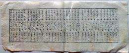 D26040415〇一枚摺物 和紙木版 米相場早見 明治末期〇和本古書古文書