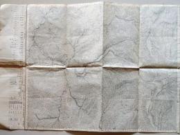 D26033101〇古地図 五万分一図 御嶽山 飛騨 昭和２６年〇和本古書古文書