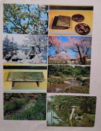N26040625○絵葉書 セット 石川県 金沢 日本三名園・兼六園 カラー７枚組　昭和年代○和本古書古文書
